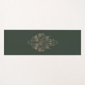 フランネル フォレスト ヨガ アニマル ポーズ ダマスク ヨガマット (正面(横))