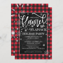 フランネル&フラジャックホリデーパーティ招待状 招待状
