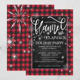フランネル & フラップジャック ホリデーパーティー招待状 招待状