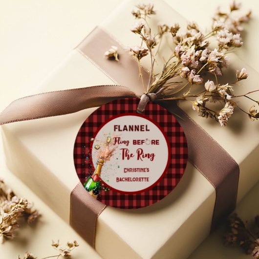 フランネル フリング 婚約指輪の前に   赤い格子縞の独身最後の旅 フェイバータグ