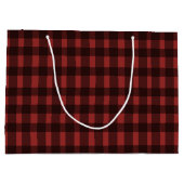 フランネル フリング 婚約指輪の前に   赤い格子縞の独身最後の旅 ラージペーパーバッグ (裏面)