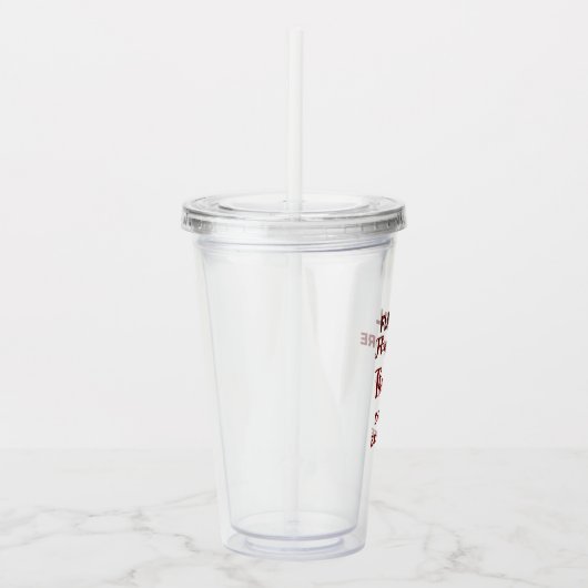 フランネル フリング before ring   赤い格子縞の独身最後の夜 アクリルタンブラー (右)