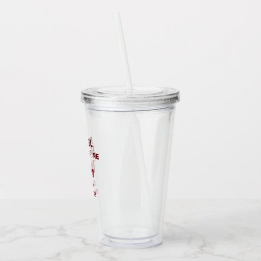 フランネル フリング before ring   赤い格子縞の独身最後の夜 アクリルタンブラー (左)