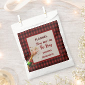 フランネル フリング before ring 赤い格子縞の独身最後の夜 フェイバーバッグ (クリップ留めされた状態)