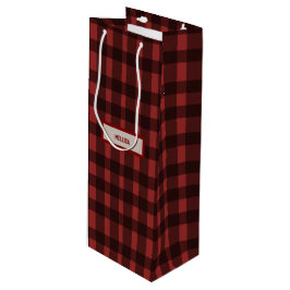 フランネル フリング before ring   赤い格子縞の独身最後の夜 ワインギフトバッグ