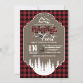 フランネル&フロストカントリークリスマスパーティー 招待状 (正面)