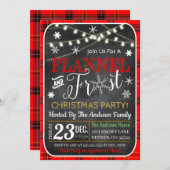 フランネル&フロストクリスマス招待状 招待状 (正面/裏面)