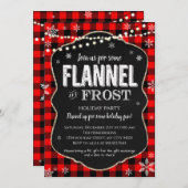 フランネル&フロストクリスマス招待状 招待状 (正面/裏面)