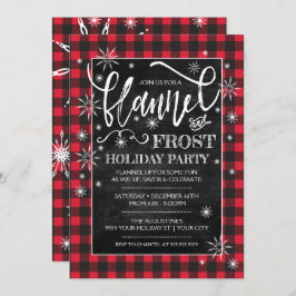 フランネル&フロストホリデーパーティー招待状 招待状