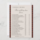 フランネル&フ結婚リーズのシューゲームバチェロレッテゲーム 案内状 (正面)