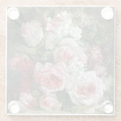 フランバーハスヴィンテージブーケバラ ガラスコースター (裏面)