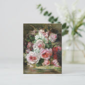 フランバーハスヴィンテージブーケバラ ポストカード (スタンド正面)