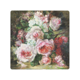 フランバーハスヴィンテージブーケバラ メタルプリント