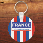 フランパーソナライズされたス国旗 キーホルダー (正面)