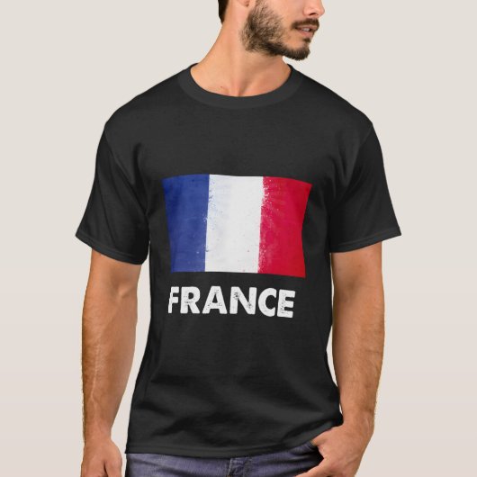 フランフランスのス国旗 Tシャツ (正面)
