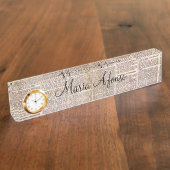 フランフランスのス机用ネームプレート デスクネームプレート (側面)