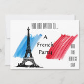 フランフランスのス製のパーティー 招待状 (正面)