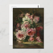 フランヴェーハスヴィンテージブーケバラ ポストカード (正面/裏面)