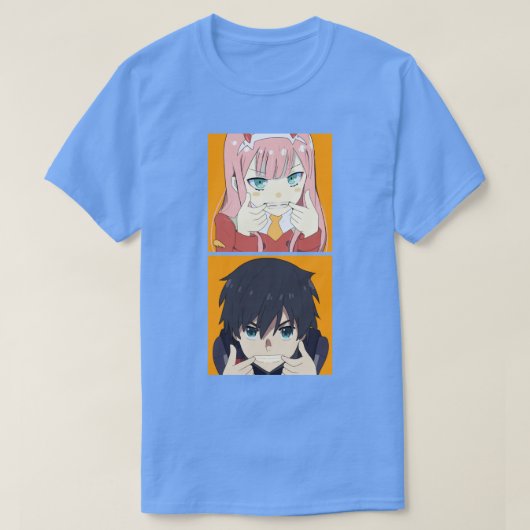 フラン二ゼロとヒロでダーリング Tシャツ (デザイン正面)