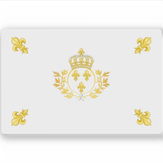 フラン王室のス国旗（1814年～1830年） シール (正面)