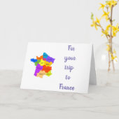 フラン素晴らしスに「旅行」する カード (黄色い花)