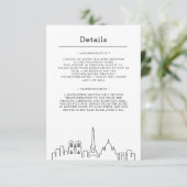 フラン結婚スの |ゲスト詳細招待状 招待状 (スタンド正面)