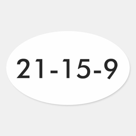 フランWOD 21 15 9 楕円形シール (正面)