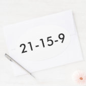 フランWOD 21 15 9 楕円形シール (封筒)