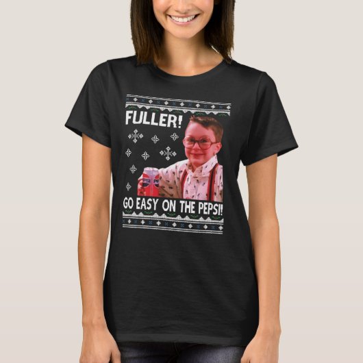 フラーはペプシを飲む Home+Alone Tシャツ (正面)