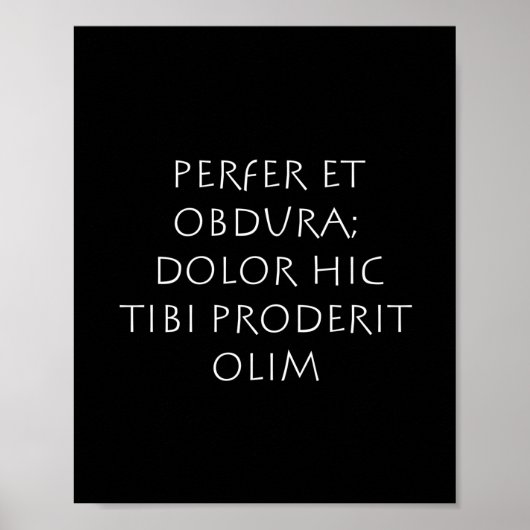 フラーetオブドゥラドールhic tibi proderit olim ポスター (正面)