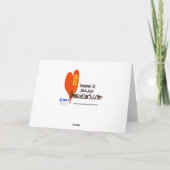 フラ女の子が付いているアマチュア無線の装備のバースデー・カード カード (裏面)