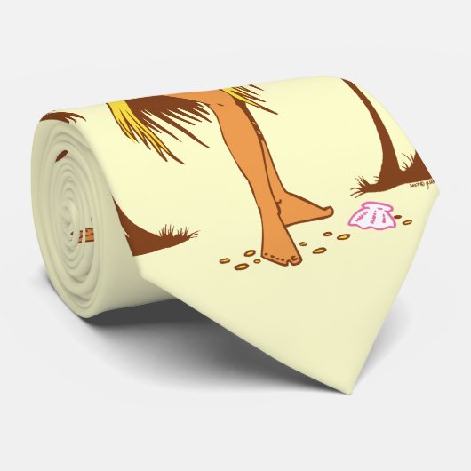 フラ女の子のネクタイ ネクタイ (ロール)