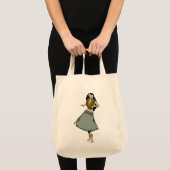 フラ女の子 トートバッグ (正面(商品))