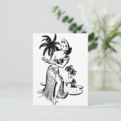 フラ女の子 ポストカード (スタンド正面)