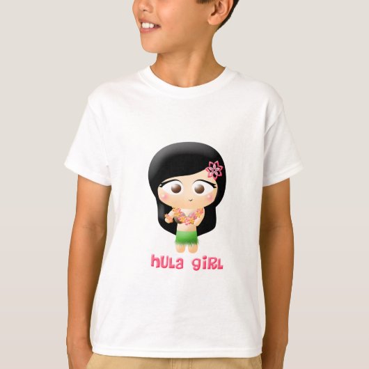 フラ女の子 Tシャツ (正面)