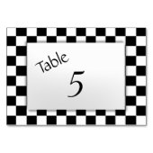 フラ市松模様にグのテーブル番号 テーブルナンバー (正面)