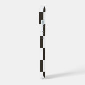 フラ市松模様にグのパターン iPhone 15ケース (左側面)