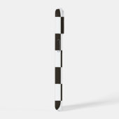 フラ市松模様にグのパターン iPhone 15ケース (右側面)