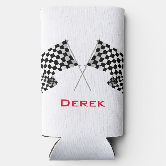 フラ市松模様にグデザインセルツァークーラーボックス スリム缶クーラー (裏面)