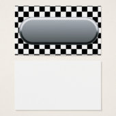 フラ市松模様にグ空白のカード (正面&裏面)