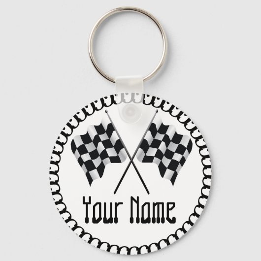 フラ市松模様にグ キーホルダー (正面)