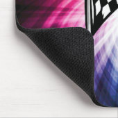フラ市松模様にグ・スペクトル マウスパッド (コーナー)