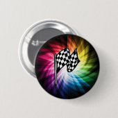 フラ市松模様にグ・スペクトル 缶バッジ (正面&裏面)