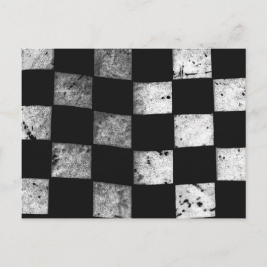 フラ市松模様にグ ポストカード (正面)