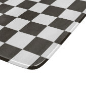 フラ市松模様にグ(白黒) (パタ市松模様にーン) カッティングボード (角)