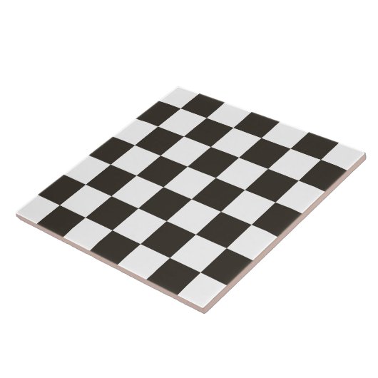 フラ市松模様にグ(白黒) (パタ市松模様にーン) タイル (側面)