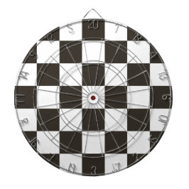 フラ市松模様にグ（白黒） (パタ市松模様にーン) ダーツボード