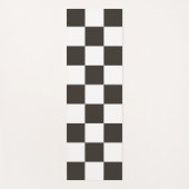 フラ市松模様にグ(白黒) (パタ市松模様にーン) ヨガマット (正面)