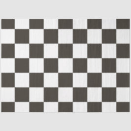 フラ市松模様にグ（黒と白） 薄葉紙