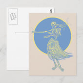 フラ死ルアウ（ハワイ式宴会） ポストカード (正面/裏面)